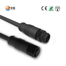 Conector impermeable M12B con tuerca de metal